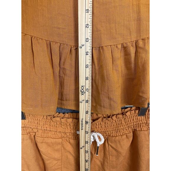 Loveriche Top & Short Set Size L 100% Rayon Burnt Orange Light Weight - Picture 5 of 9